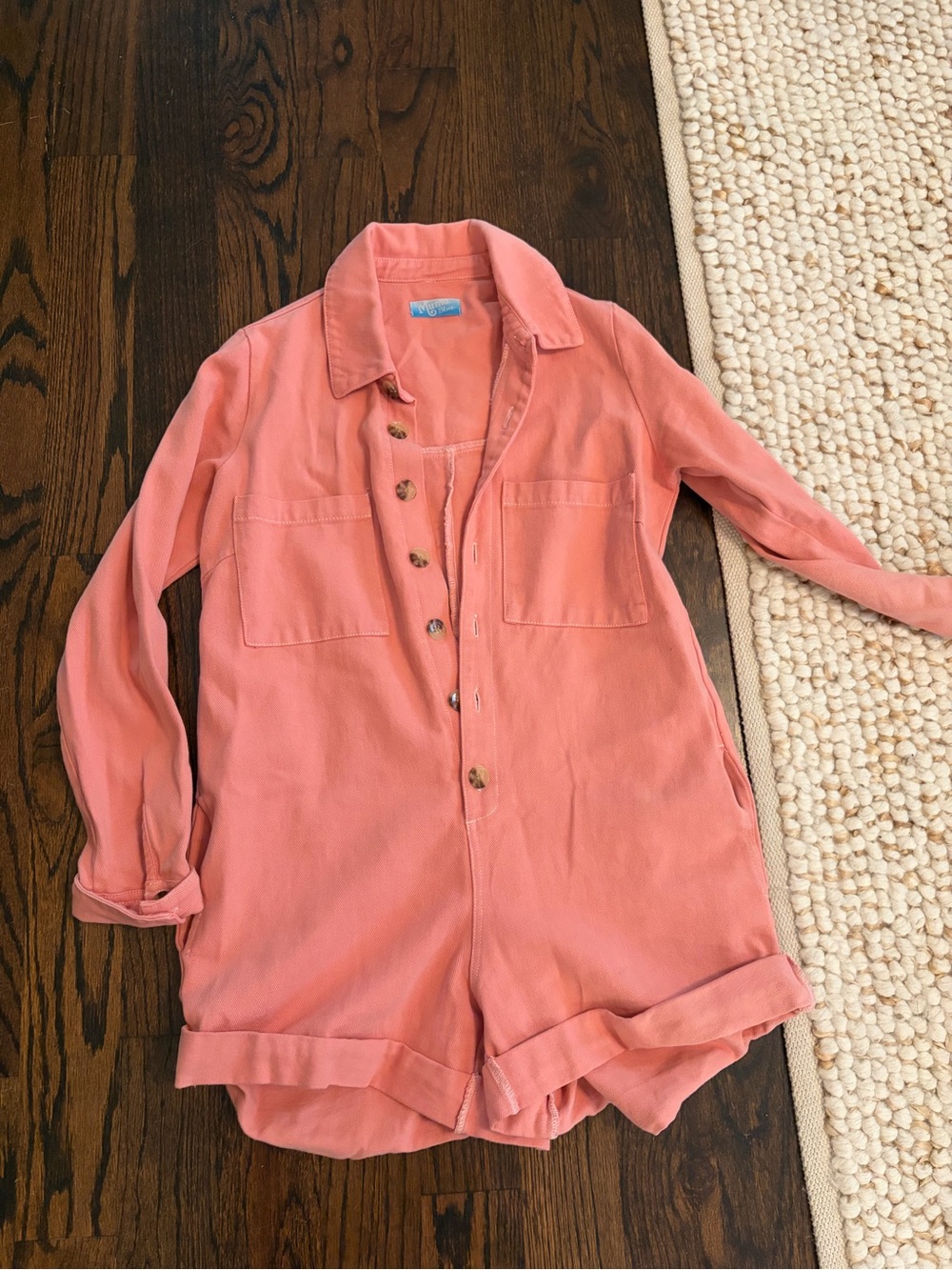 Show Me Your MuMu Coral Pink Button-Up Shirt